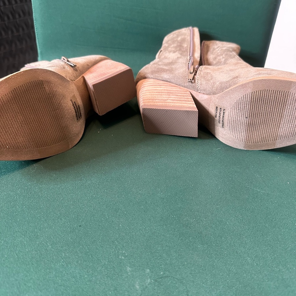 BP Tan Suede Heeled Boots